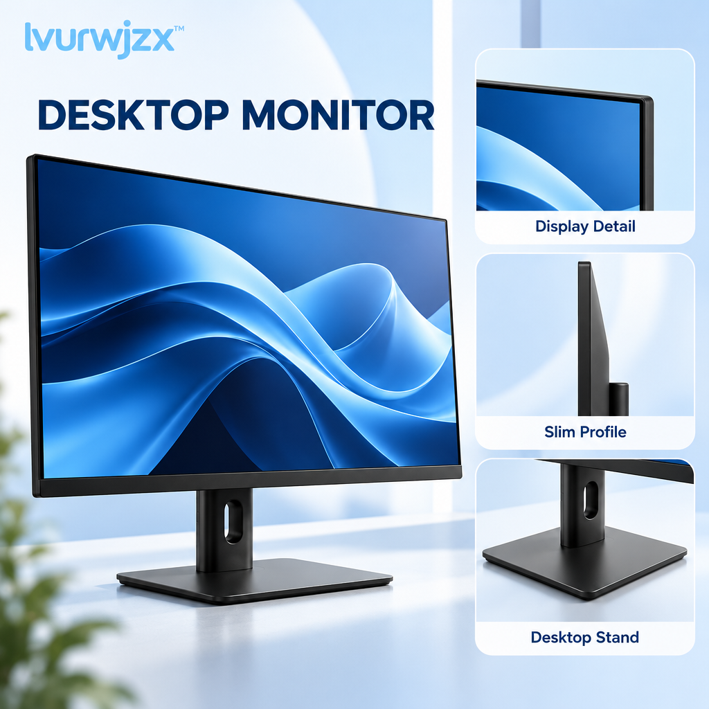 lvurwjzx™ Slim-Bezel Desktop Monitor - Product detail image