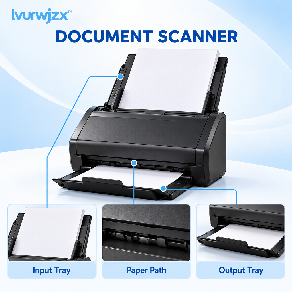 lvurwjzx™ Desktop Document Scanner - Product detail image