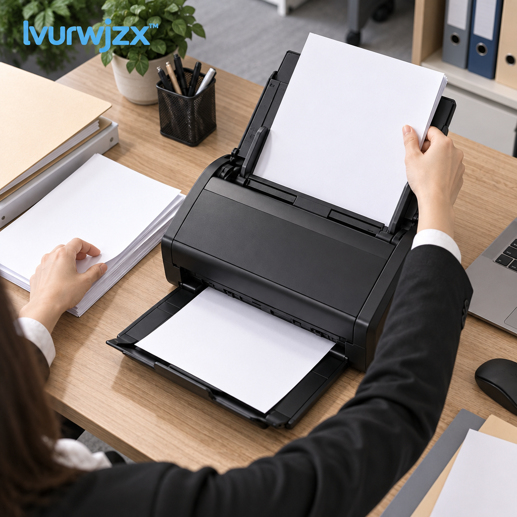 lvurwjzx™ Desktop Document Scanner - In-use scene