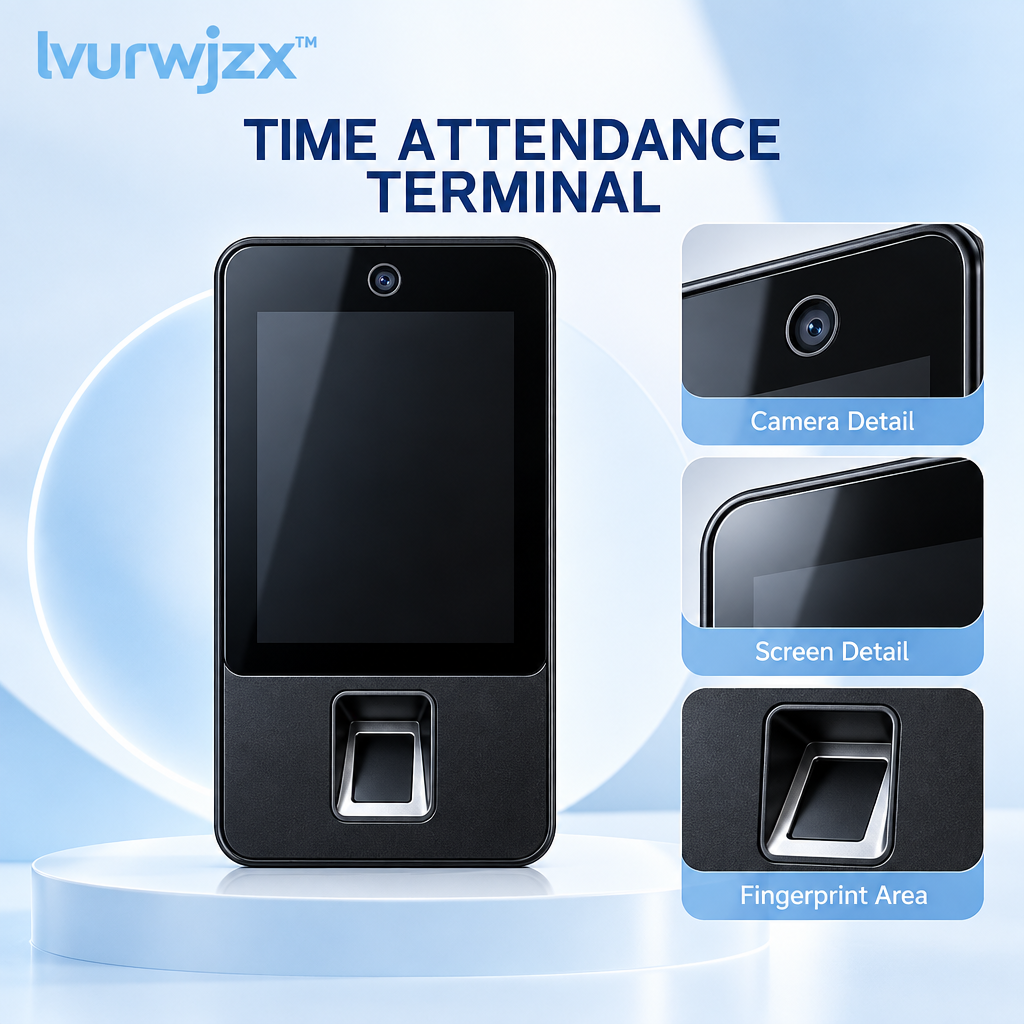 lvurwjzx™ Wall-Mounted Time Attendance Terminal - Product detail image