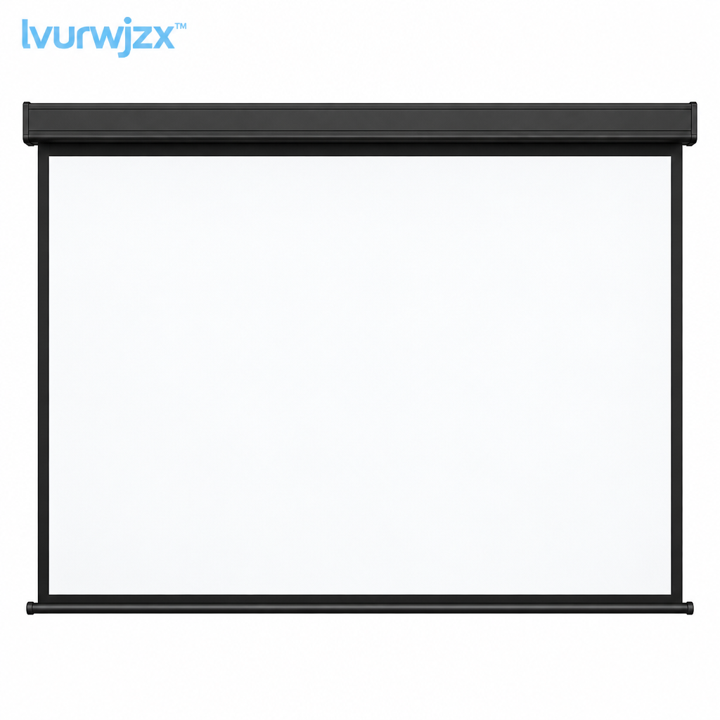 lvurwjzx™ Pull-Down Projection Screen - White background product image
