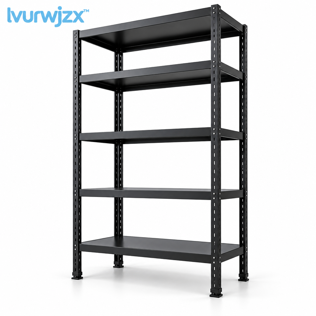 lvurwjzx™ Five-Tier Office Storage Shelf - White background product image