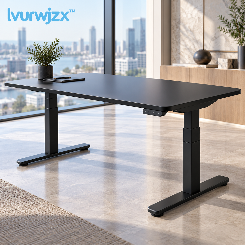lvurwjzx™ Electric Height-Adjustable Office Desk - Main product image