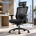 lvurwjzx™ Ergonomic Mesh Office Chair with Headrest - Main product image